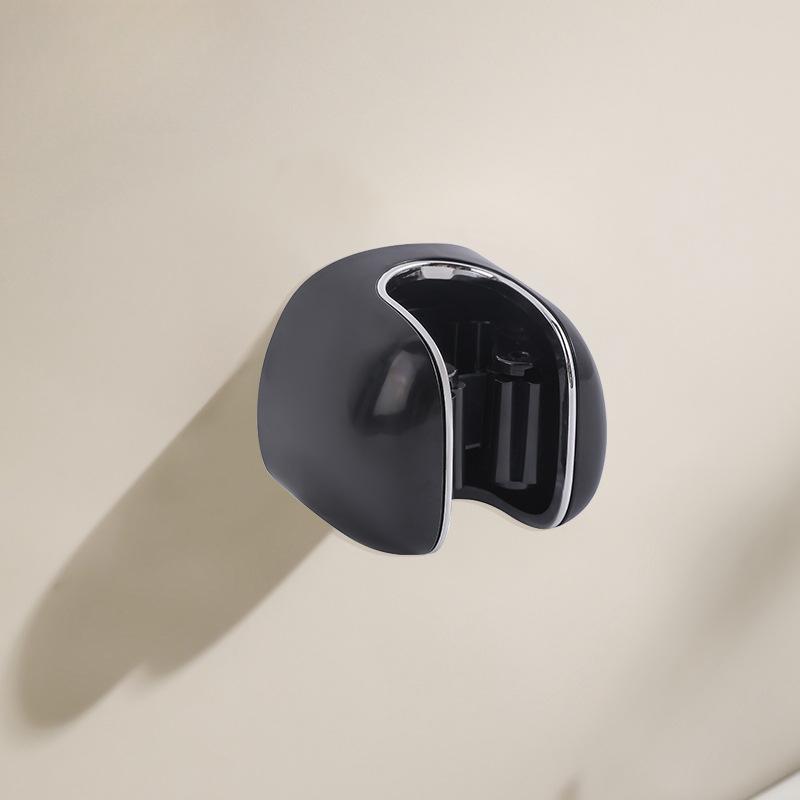 

Простая стойка для швабры, настенная стойка для хранения в ванной комнате без сверления отверстий, мощный бесследный крючок-чудо для фиксации швабры чёрный