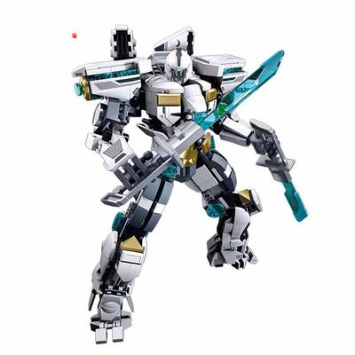 561 יחידות Creative Ice Front מגן רובוט אבני בניין עיר Mech Heroes חייל לוחם דגם צעצועים לבנים מתנות יום הולדת