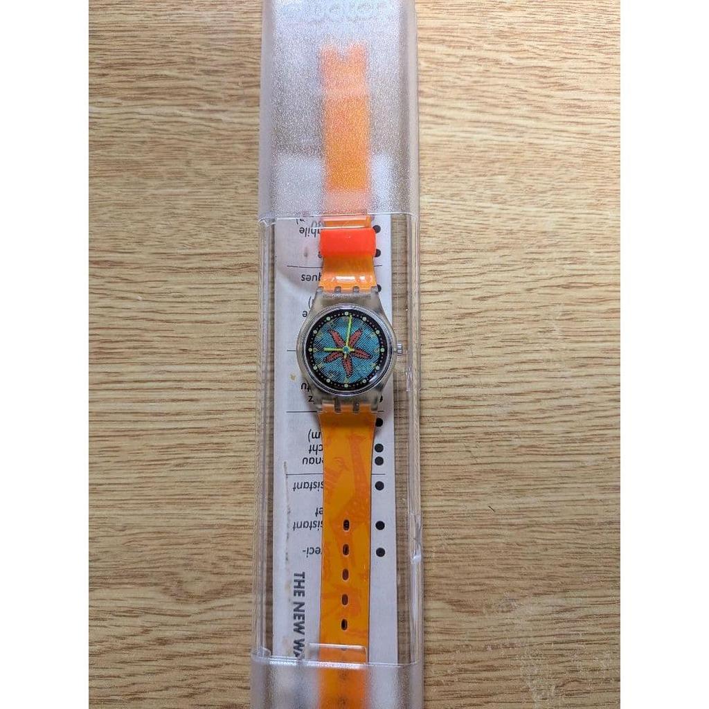 Used Swatch watch with starfish design movement case