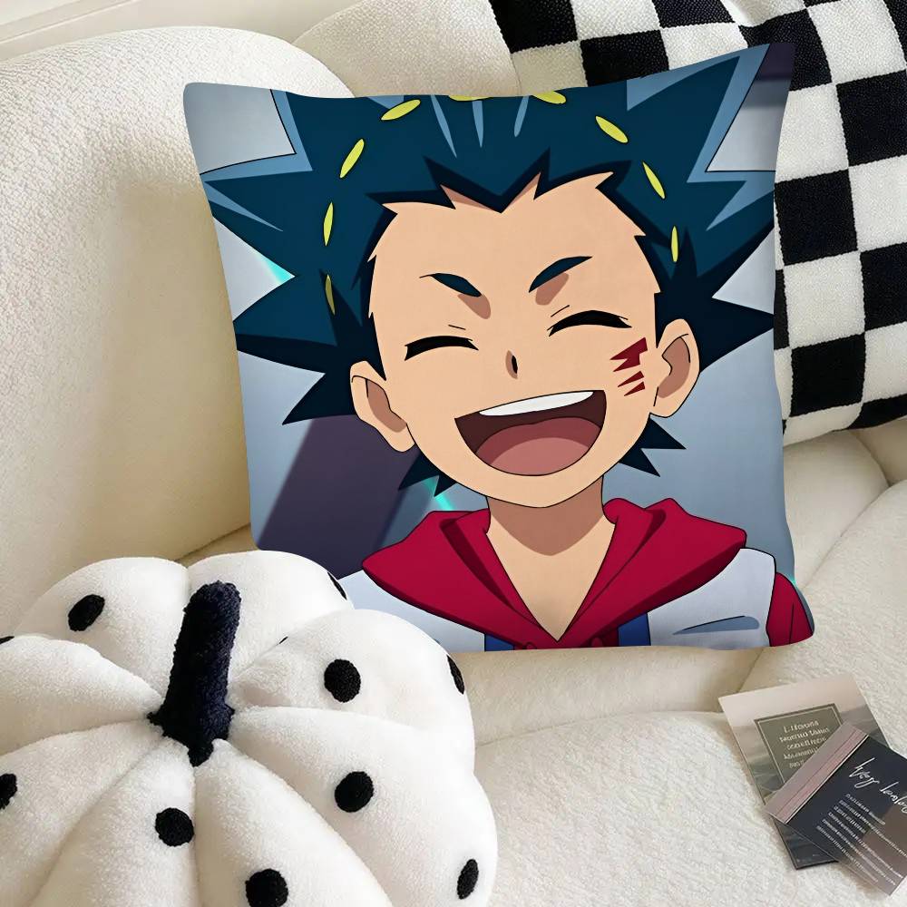 Anime B-Beyblade Burst Kissenbezug Mode Quadratischer Kissenbezug Schlafzimmer Sofa Raum Ins Dekoration Freizeit