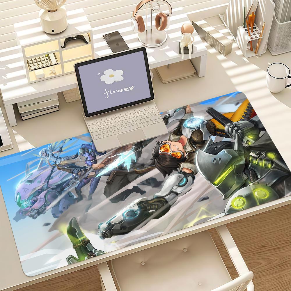 Game OOverwatchEs Mouse Pad Anti Slip Rubber Edge Locked Thickened Laptop Gaming Desk Mat