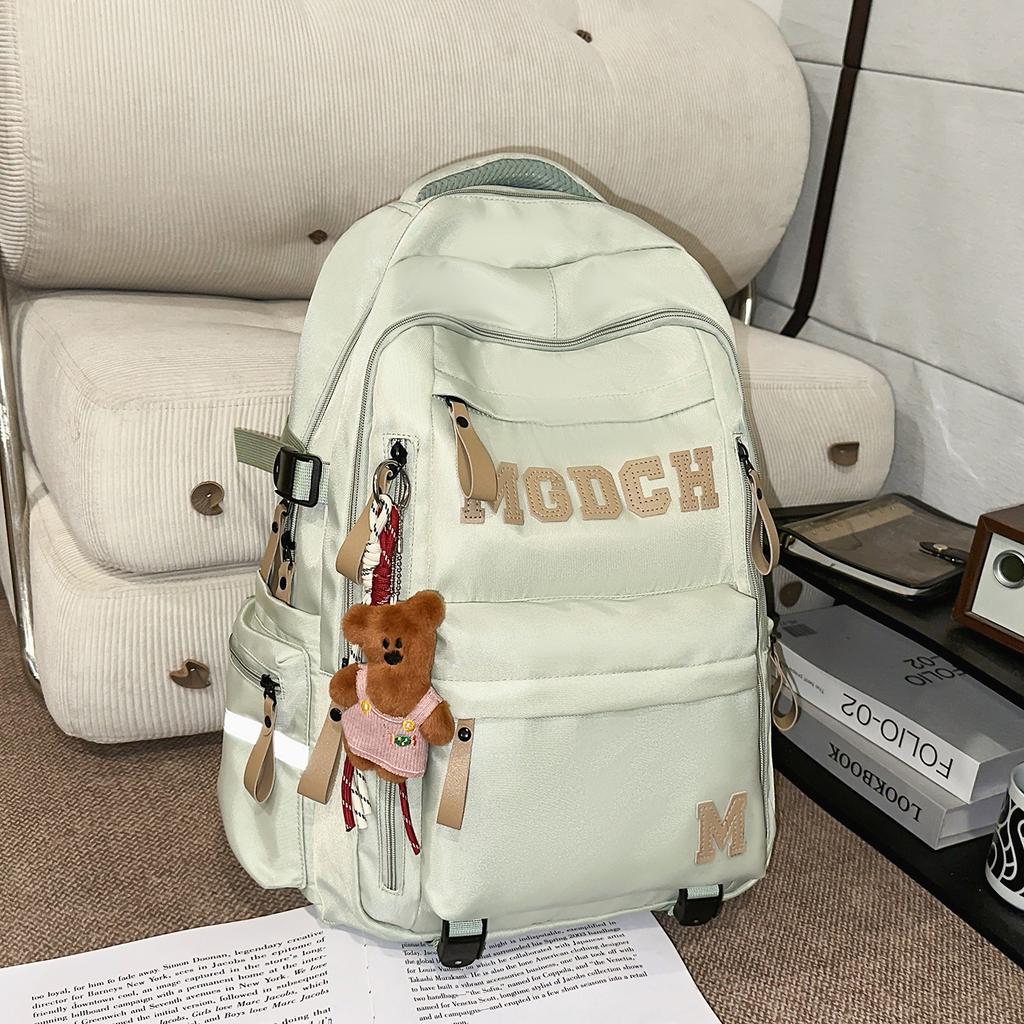 Schoolbag Super Cool Letter High Quality Couple Backpack New Large Capacity Air Cushion Middle and High School Student Backpack