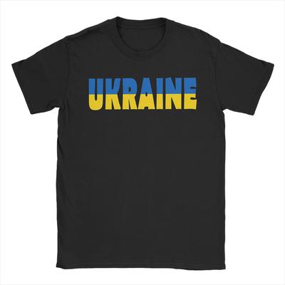 Ukraine Men T Shirts  Casual Tee Shirt Short Sleeve Round Neck TShirt Cotton Graphic Clothes