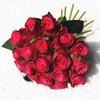 Artificial Silk 18heads Rose Fake Flower Bouquet Wedding Party Home Bridal Decor
