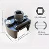Universal Adjustable Oil Filter Wrench Two-Jaws 60-80mm Range Filter Remover Tool for Auto Maintenance