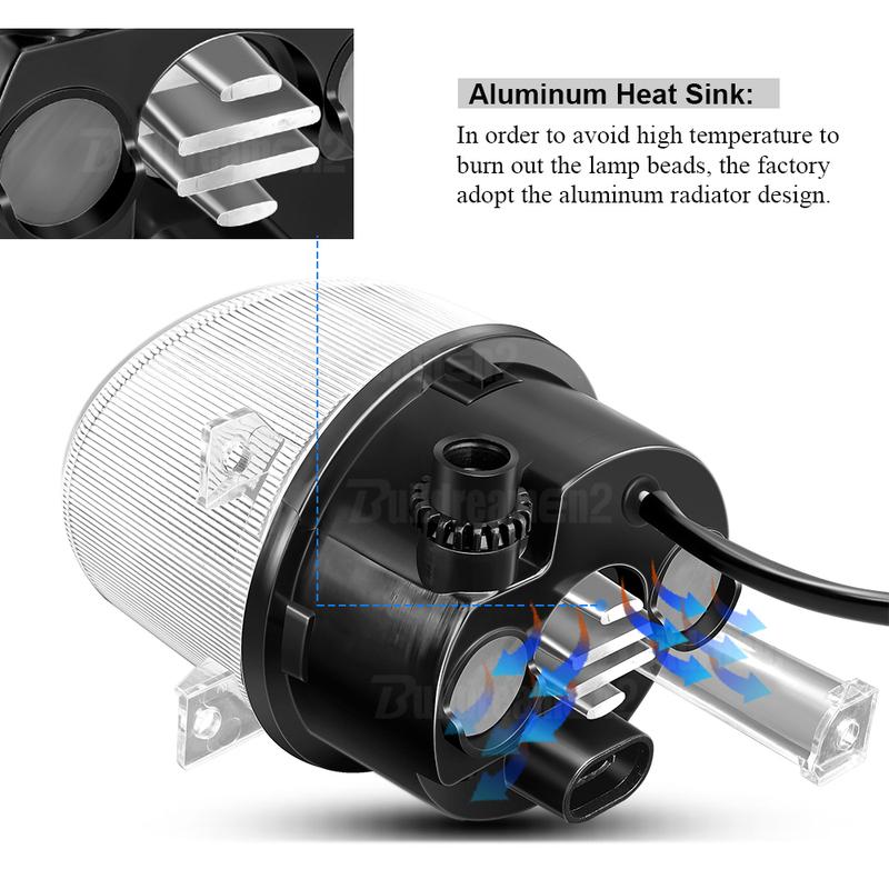 2 X Angel Eye LED Fog Light DRL For Volkswagen VW Scirocco 3/III 2008-2014 Canbus Car Front Fog Daytime Running Lamp Assembly