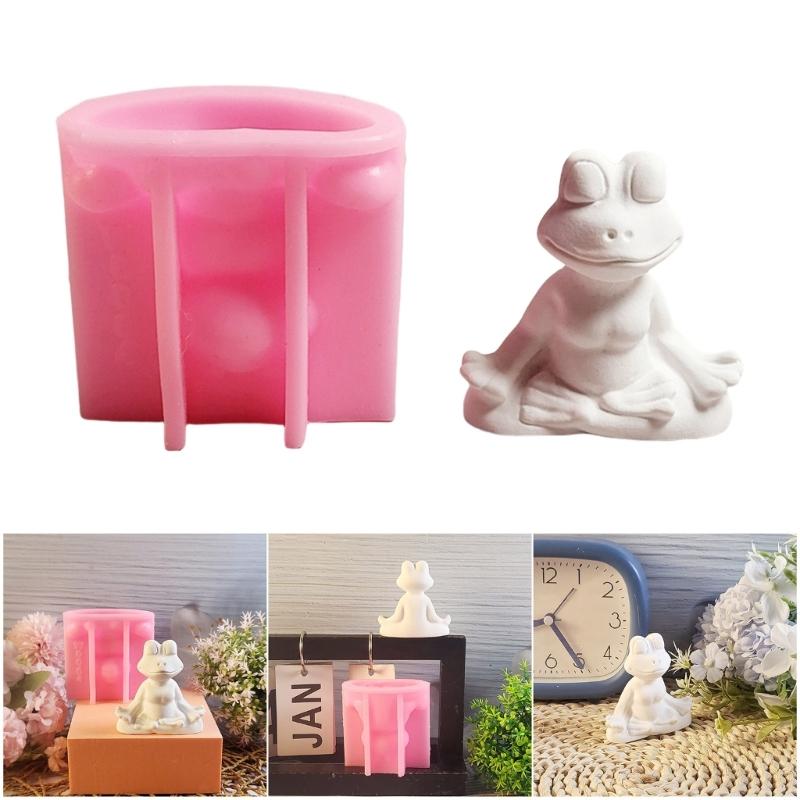 Stampi in Silicone Rane Yoga Stampi per Candele Stampi per Resina Epossidica Stampini per Colate Animali Stampini per Gesso per Sapone