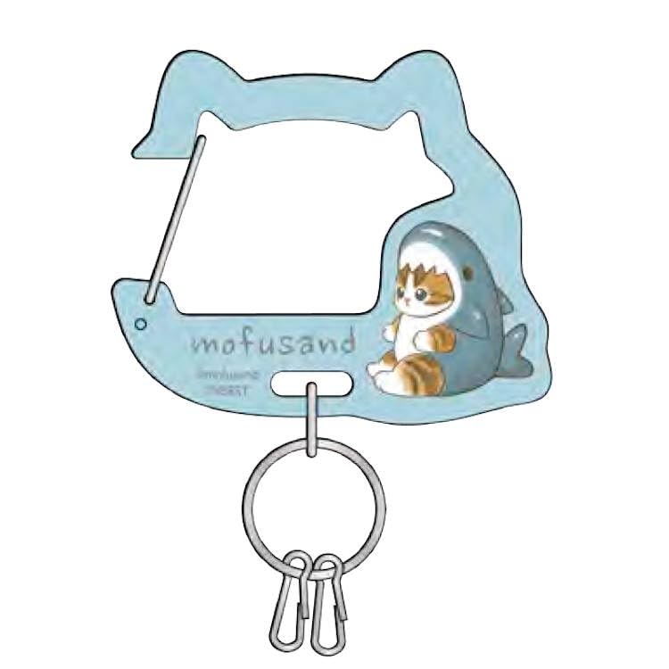 

Sunstar Stationery mofusand Acrylic Shark Cat Keychain S8348235