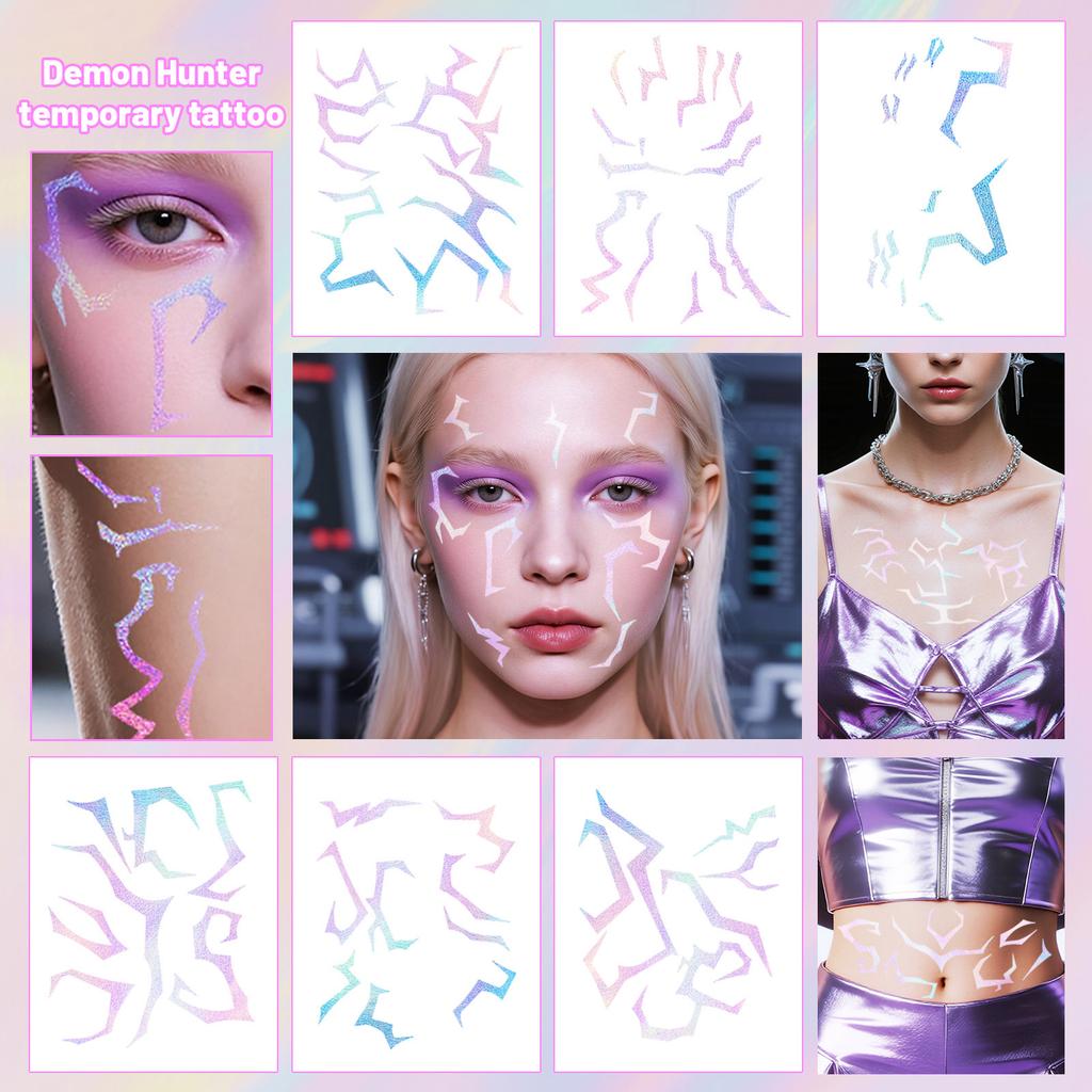 Party Role-playing Lightning- Makeup Face Stickers