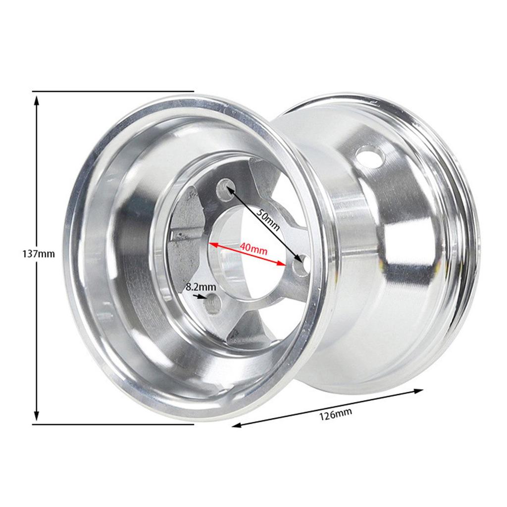 Aluminum Front Wheel Rim 5 Inch Practical Replace Part Accessory Tires Part for
