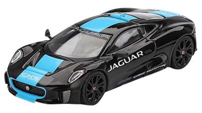 Sunrich MINI GT Jaguar Black Finished Model 1/64 C-X75 (Left-Hand Drive) MGT01070-BL