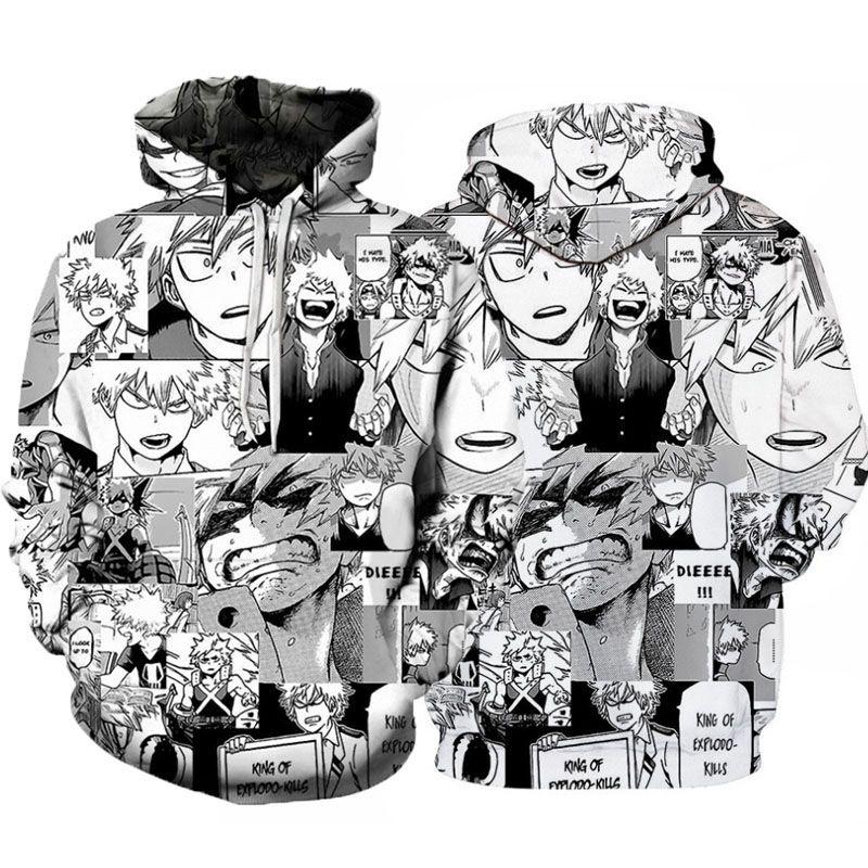 My Hero Academia 3d Print Unisex Hooded Sweater Shirt Stylish Pullover For Men And Women