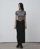 THE GREEN LAB Two-Way Zipper Cargo Long Skirt [Melange Grey]