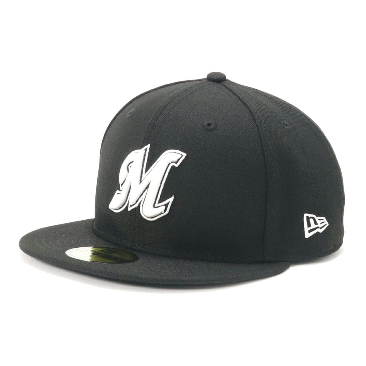 

Cap Nippon Professional Baseball Hat Chiba Lotte Marines 7 5950 NPB CLOMAR 25J [New Era] 1/2 BLK/BLK/WHT