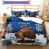 Set Biancheria da Letto Il Gruffalò Personalizzato con Nome 3 Pezzi Copripiumino Chiusura Include 1 Copripiumino e 2 Federe, Morbido e Confortevole per Tutte le Stagioni.