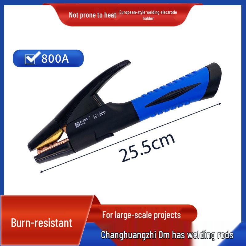 Heat-Resistant Anti-Drop Welding Pliers, Industrial-Grade, European Style, Pure Copper, 800A-1000A.