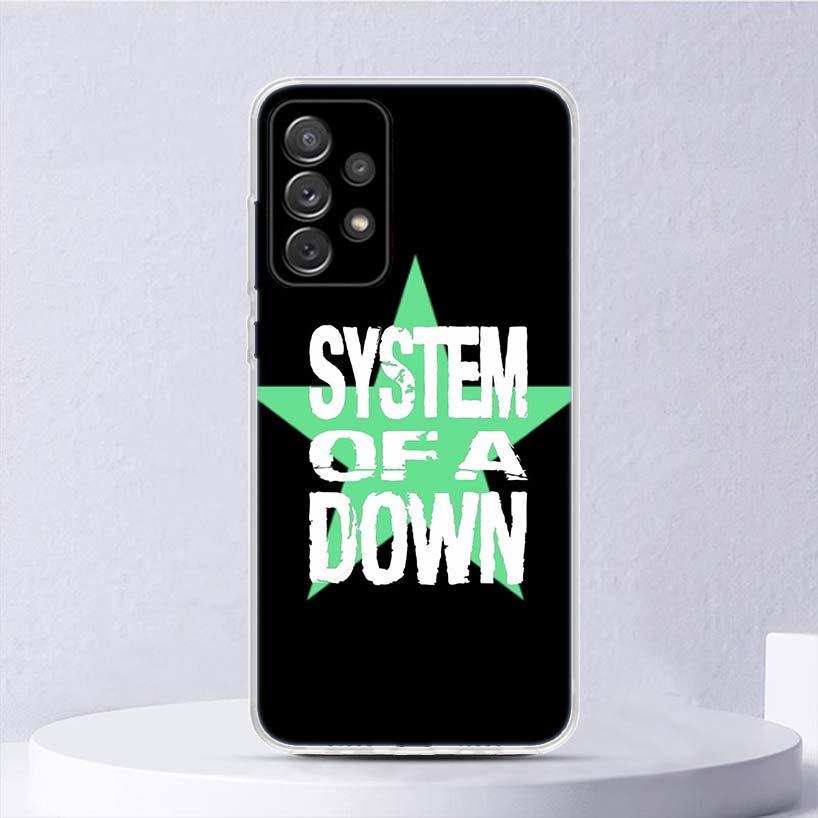 System Of A Down Soft Case For Samsung Galaxy A17 A16 A26 A36 A56 A15 A14 A13 A55 A54 A53 Phone Cover A25 A35 A24 A34 A23 A33