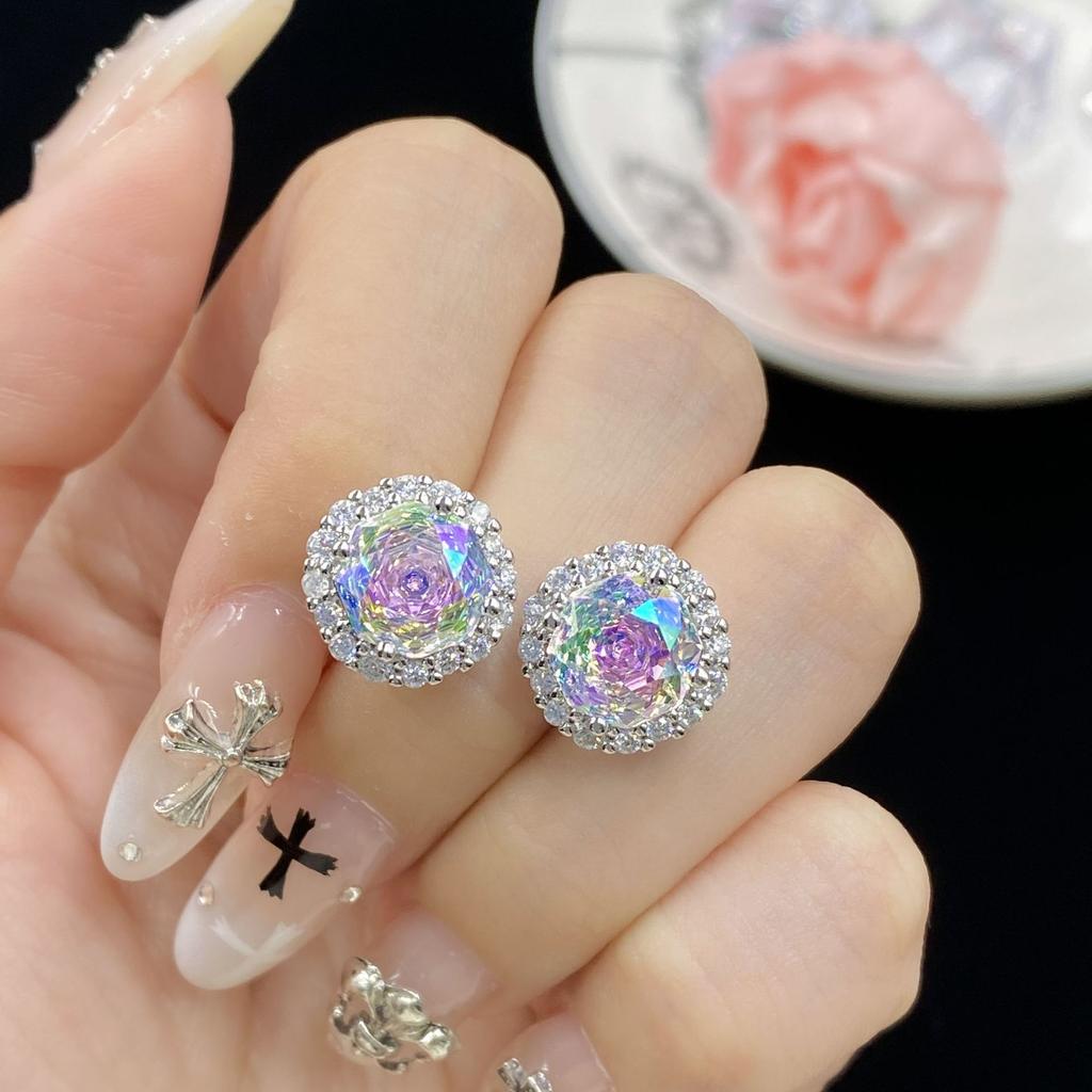 Top Qualität Aaa Bunt Zirkonia Ring Ohrringe Anhänger Halskette Sets Für Frauen Mode Hochzeitsparty Verlobungsschmuck