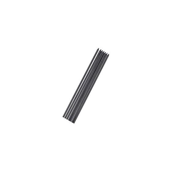 TAKAGI Construction Mechanical Pencil Lead Refills, 7 Pcs, 2.0mm HB Black. For Marking Wood, Concrete, etc. Break-resistant, Water-resistant,