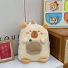Schoolbag New Kapibara Foreign Girl Large Capacity Backpack Cute Capybara Cartoon Casual Student Plush Bag