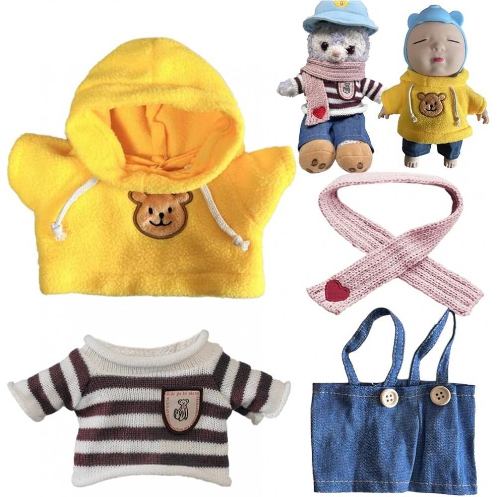 

Neobod Ugly Babies Plush Toy Clothes 4 Piece Set Hoodie Knit Pants Scarf Stylish Cute Plush 30cm Big Doll Dress Up Toy Set 1 Set 1