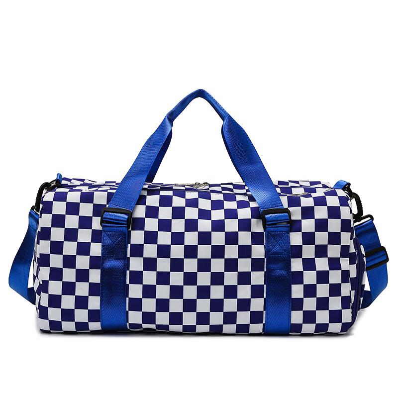 

Checkered Dry-Wet Separation Travel Gym Bag 36-55L