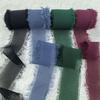 Hand-Torn Raw Edge Chiffon Ribbon Bouquet Streamer for Wedding Flowers
