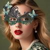 Half Face Lace Mask Masquerades Mask Eye Mask With Gradient Design Perfect For Halloweens And Cosplays