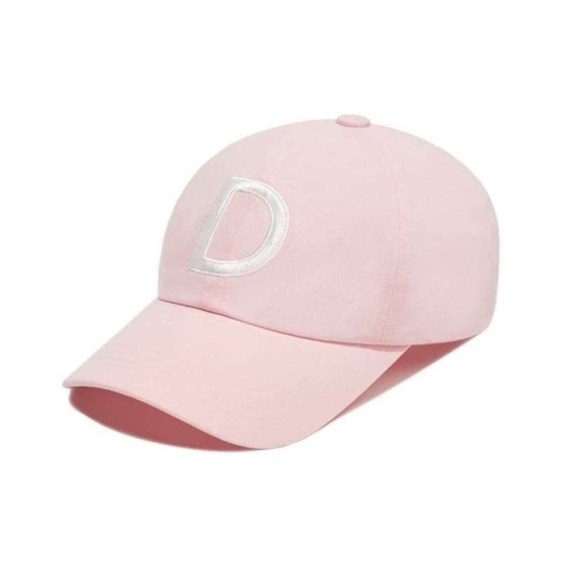 DEINET D LOGO WASHED CAP IN PINK
