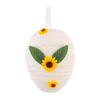 Easter Egg Hanging Ornament DIY Crochet Easter Egg With Sunflower For Easter Basket Stuffer Holiday Party Tree Decor Ornament