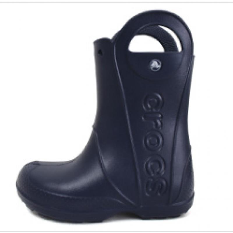 [Crocs Shoes] Crocs Kids Handleit Kids Junior Rain Boots Rain Boots Rainy Season Navy 211052 410