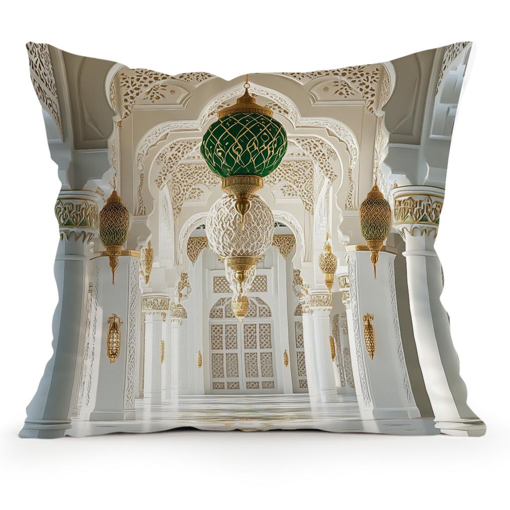 Moon Lantern Ramadan Pillowcase Printed Polyester 40/45/50cm Throw Pillowcover Decorative Sofa Cushion Pillowslip Home Decor