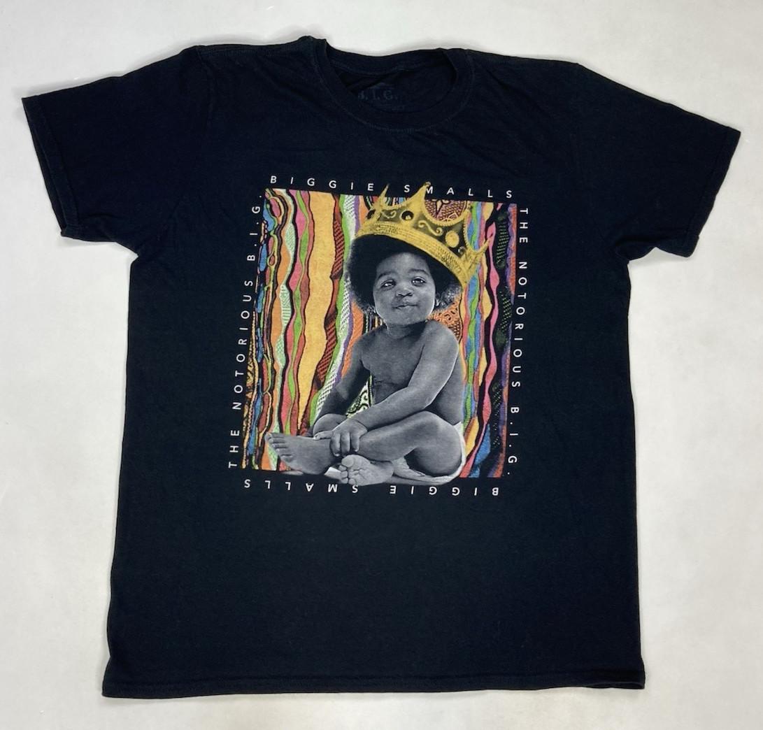 The Notorious BIG Biggie Smalls Graphic T-shirt Men Large Black Music Merch L