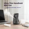 USB-betriebener Hand-Nebelfächer Mini-Größe USB-wiederaufladbarer Lüfter Befeuchtungsanwendung