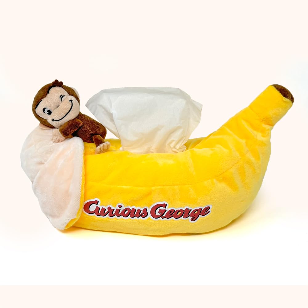 

Мягкий чехол для салфеток «Любопытный Джордж», прибл.. 34см, с игрушечным бриллиантом