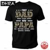 Customized Unisexs Grandpa American Flag Fathers Day 4th Of July First Gift Tshirts For Dad Poppop Pop Papa With Grandkids Names