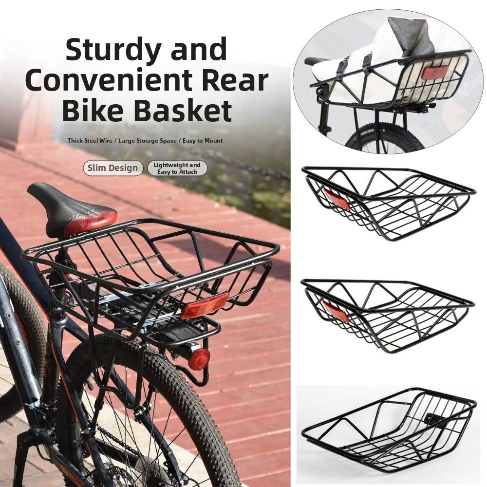 Easy To Install Student Riding Storage Basket Bicycle Basket  Electric Bicycles Accessories