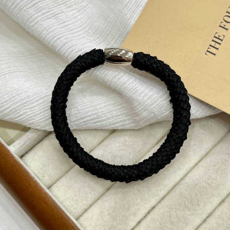 5Pcs Fashion Versatile Adult Headband Tie Hair Accessories Women Weave Thicker Hair Rope Tie Thicker Ponytail Rubber Band