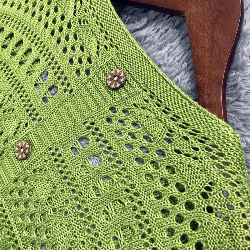 Women's Knitwear Cover-up Batwing Dress & Skirt Set for Spring/Summer