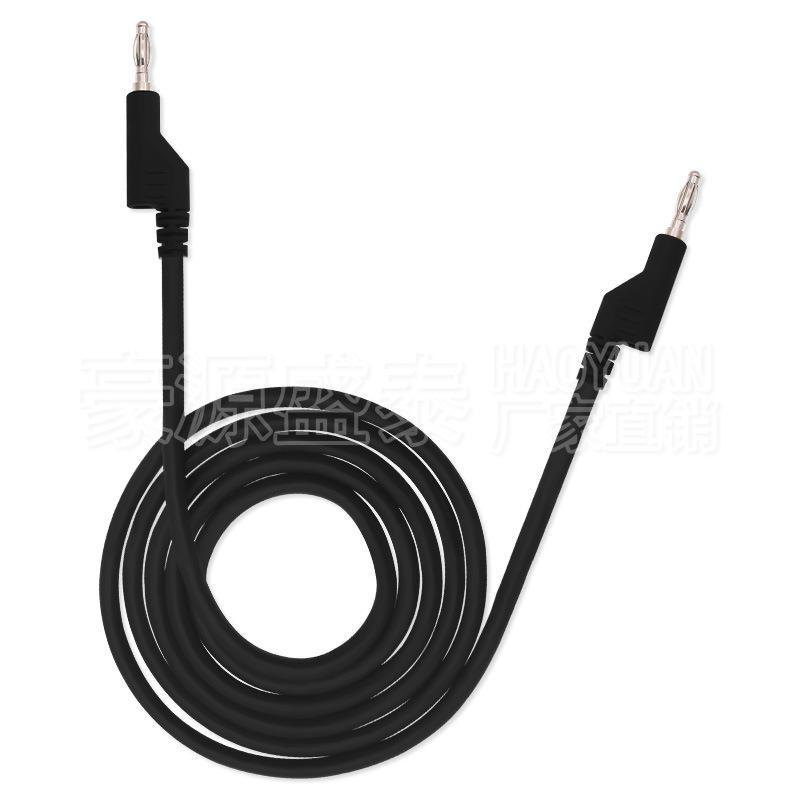 4mm Double-Ended Banana Plug Power Test Cable with Stackable Connectors