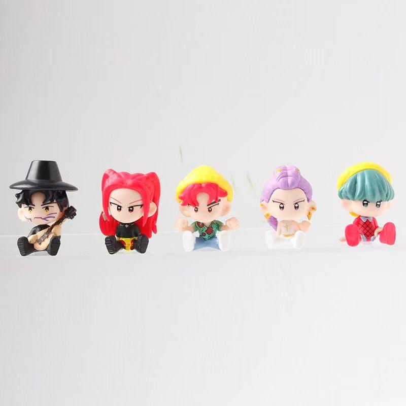 10 Stück/Set Kpop Dämonenjäger Actionfigur Spielzeug Derpys Tiger Rumi Mira Zoey Sussy Figur Puppe für Fans Geschenk