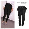 Clearance [Big Spring Plus Size] Foreign Trade Original Order Artistic Style High Waist Slim Looking Ruched Harem Casual Pants