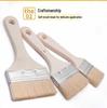 Wool Soft Bristle No-Mark Brush - Ideal for Paint, Coatings, Baking, & BBQ. Non-Shedding Small Brush for Versatile Use.