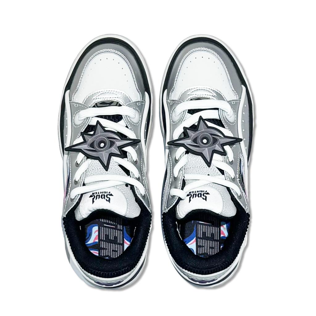 Li Ning Buu Sports Classic Versatile Durable Breathable Low-Top Skate Shoes Men Sneakers Silver AGCV279-4