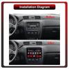 2Din Android Car-Play Car Radio,Honda CR-V 1995-2001,Multimedia Player Head Unit Stereo GPS Navigation BT WIFI,1+16GB
