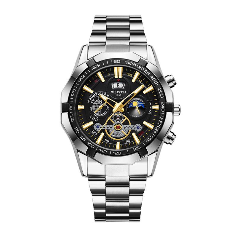 Swiss Men s Luminous Waterproof Sports Quartz Watch with Large Dial