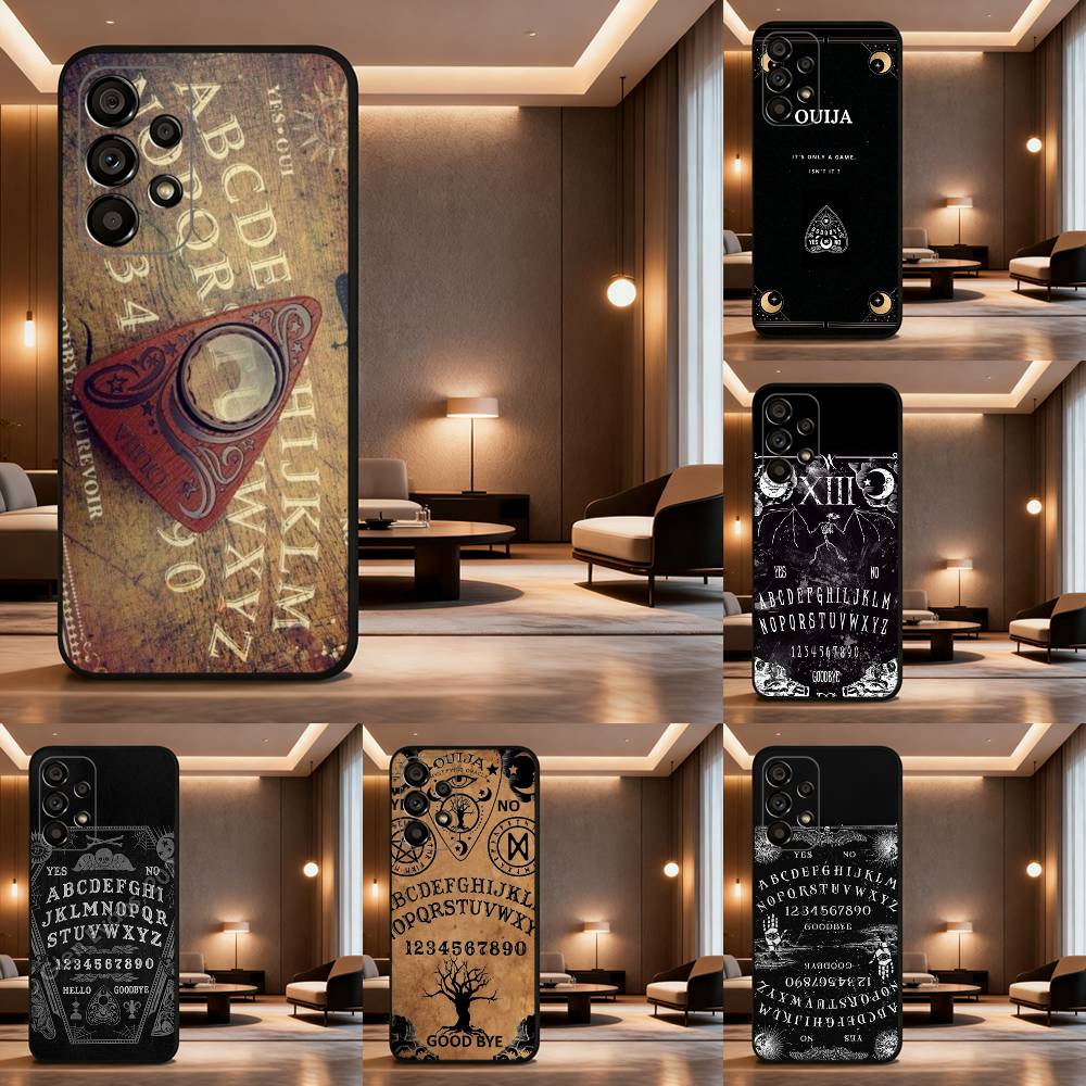 Supernatural Art Ouija Board For Samsung Galaxy A73,31,71,53,32,72,Note,22,41,8,9,52,J7,Soft Black Silicone Cover Case