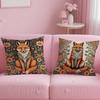 William Morris Art Fox Pillow Case pattern printing pillowcase living room sofa cushion cover bedroom room decor
