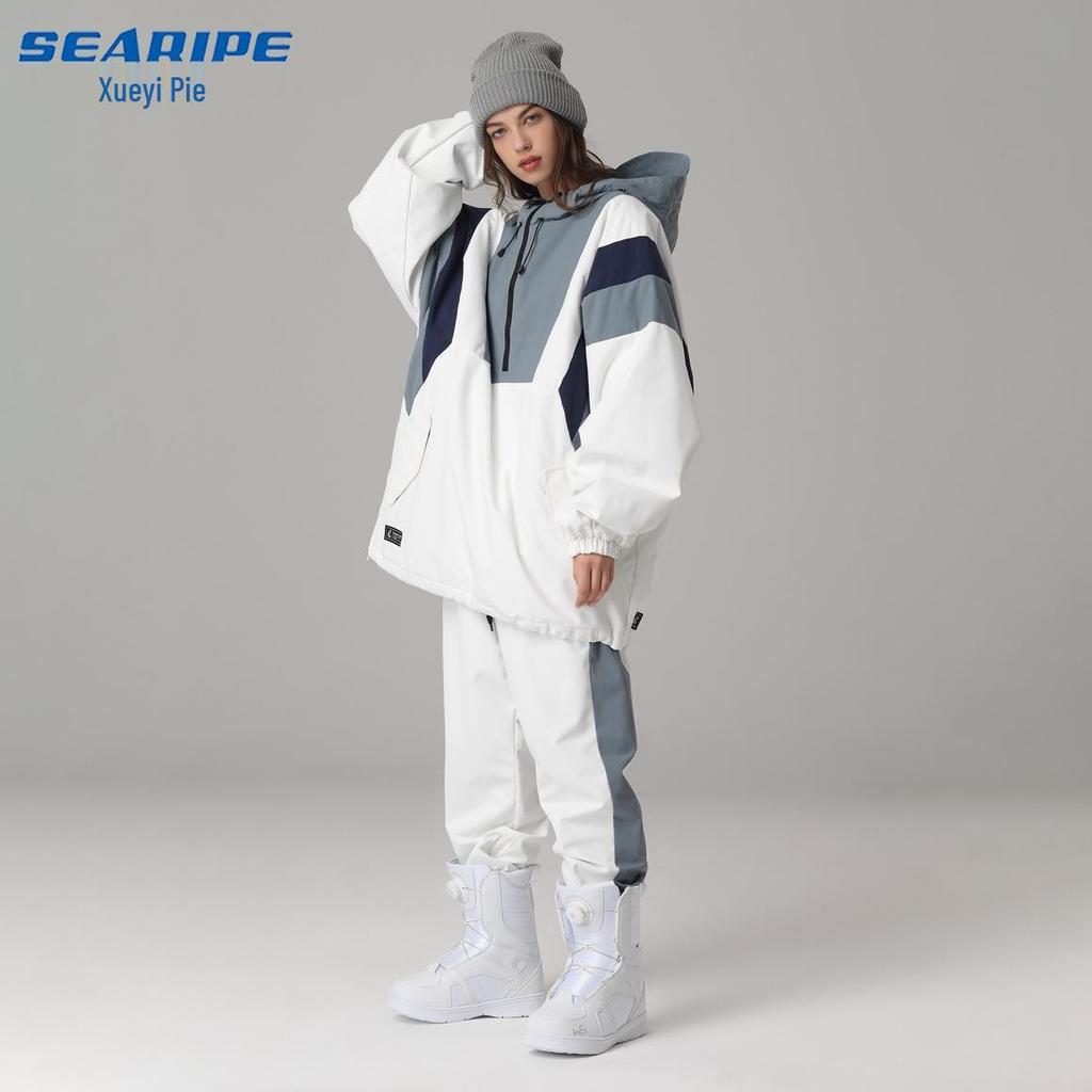Unisex Hip Hop Style Waterproof & Windproof Snowboard Suit Set