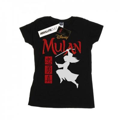 Womens/Ladies Mulan Movie Warrior Silhouette Cotton T-Shirt